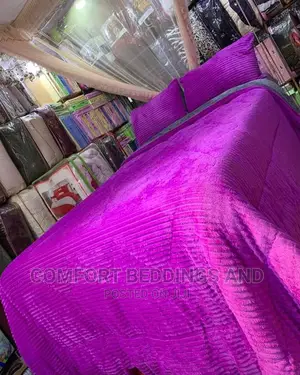 Coral Duvet Purple With One Bedsheet and Two Pillowcases