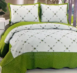Cotton Bedspread/ Bedcover Green