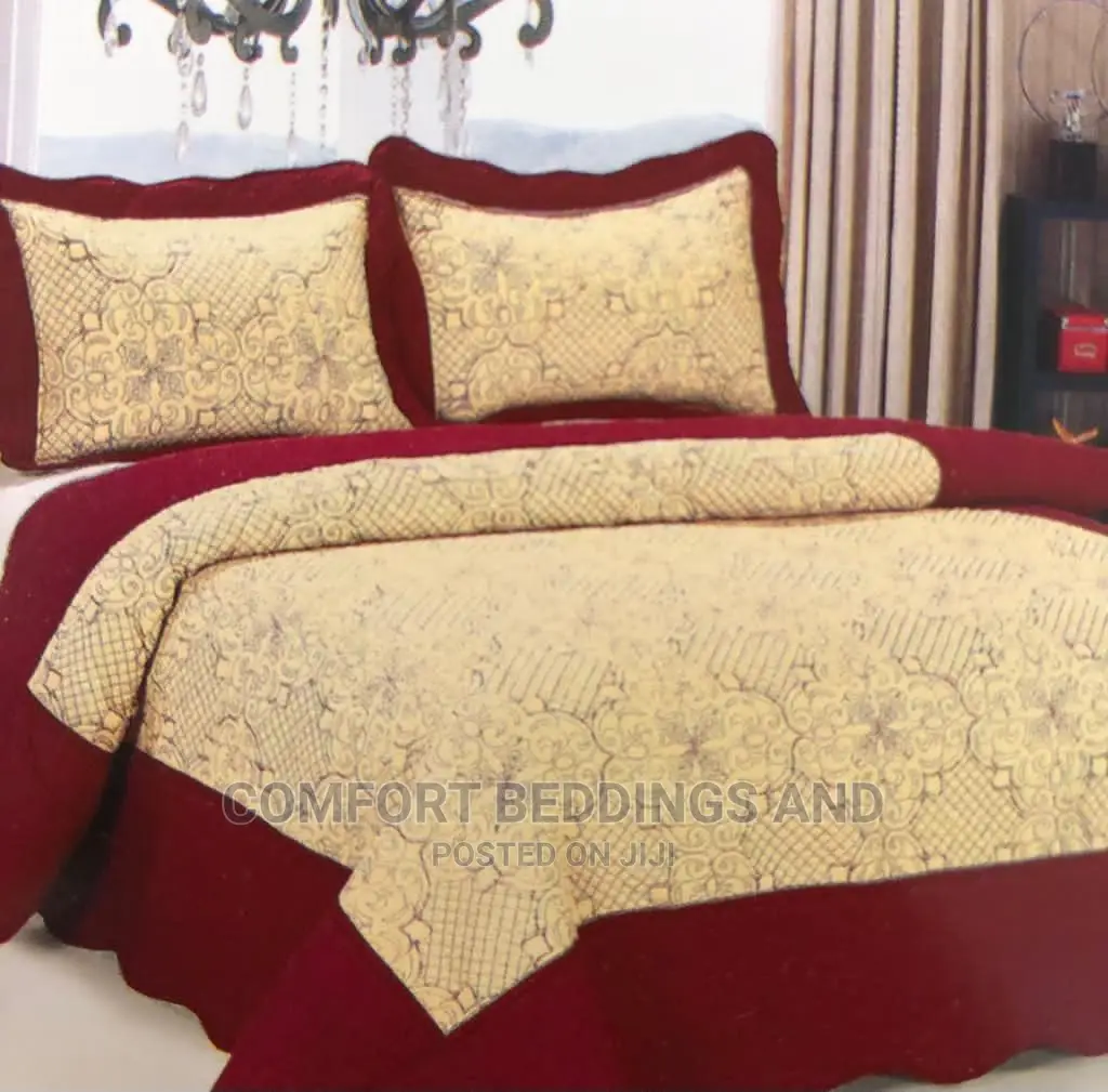Cotton Bedcover/ Bedspread Maroon