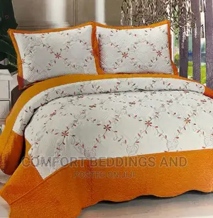 Cotton Bedcover/ Bedspread Orange