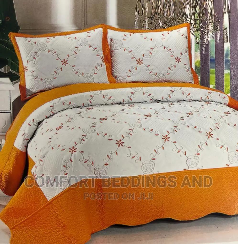 Cotton Bedcover/ Bedspread Orange