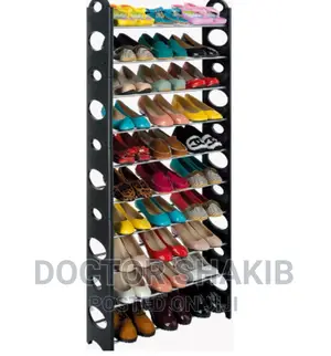 30 Pairs Stackable Shoe Rack