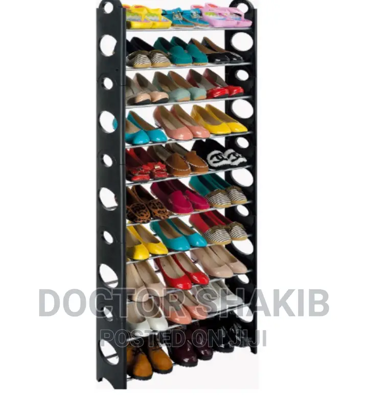 30 Pairs Stackable Shoe Rack