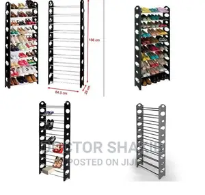30 Pairs Stackable Shoe Rack
