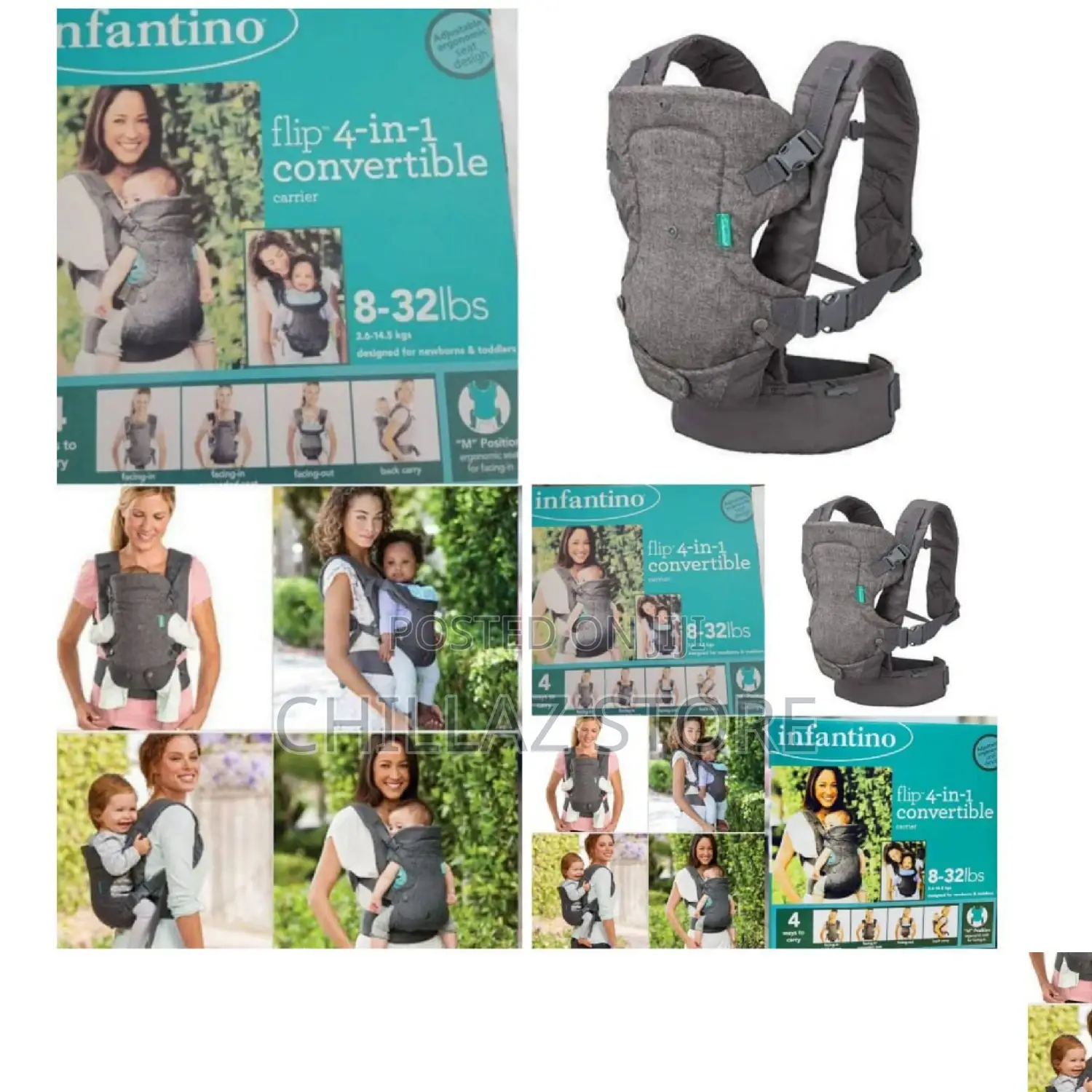 4in1 Baby Comfortiable Carrier.