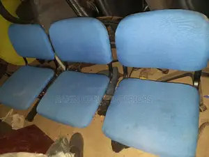 Blue Waiting 3 Seater Chair