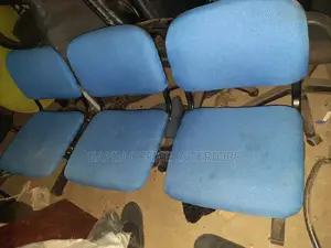 Blue Waiting 3 Seater Chair