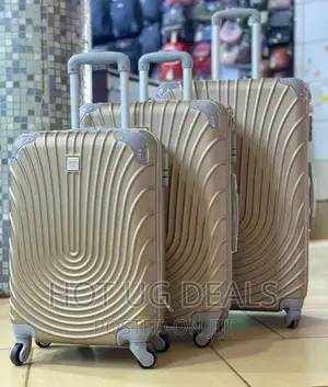 4-Wheeler Spinner Plastic Travel Suitcase Bag - Multicolor