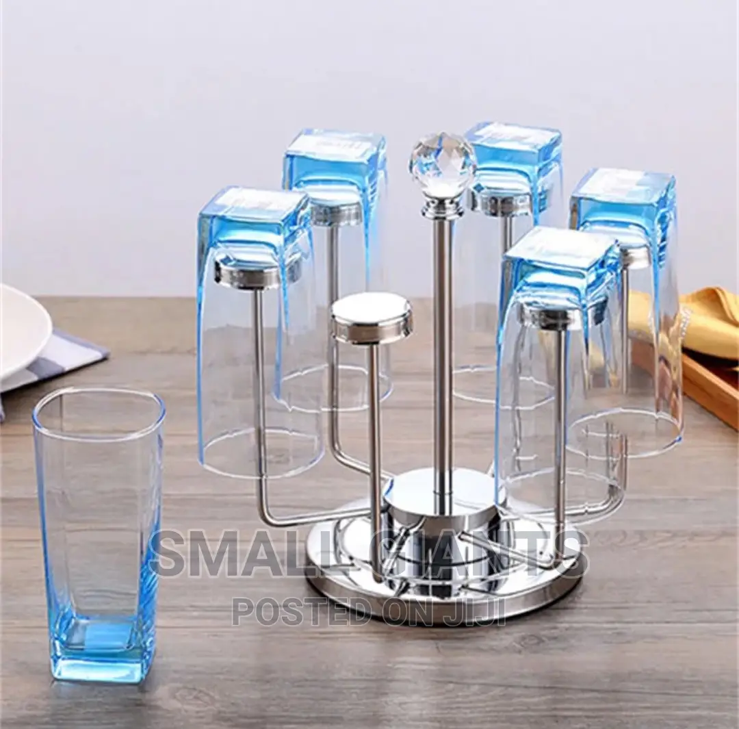 Rotating Stainless Steel Glass Mug Holder