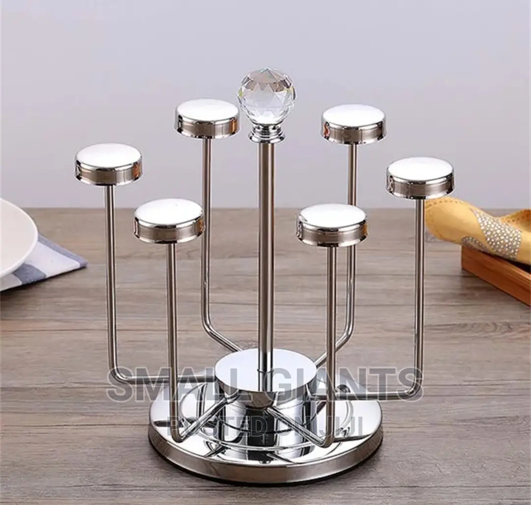 Rotating Stainless Steel Glass Mug Holder