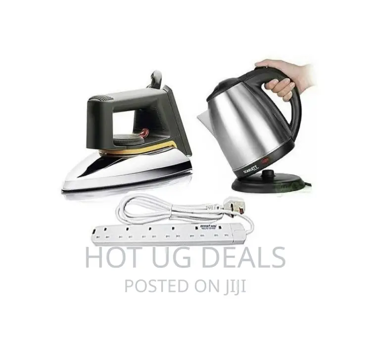 Pack Of Flat Iron,Scarlet Kettle 2l 6way Extension Cable