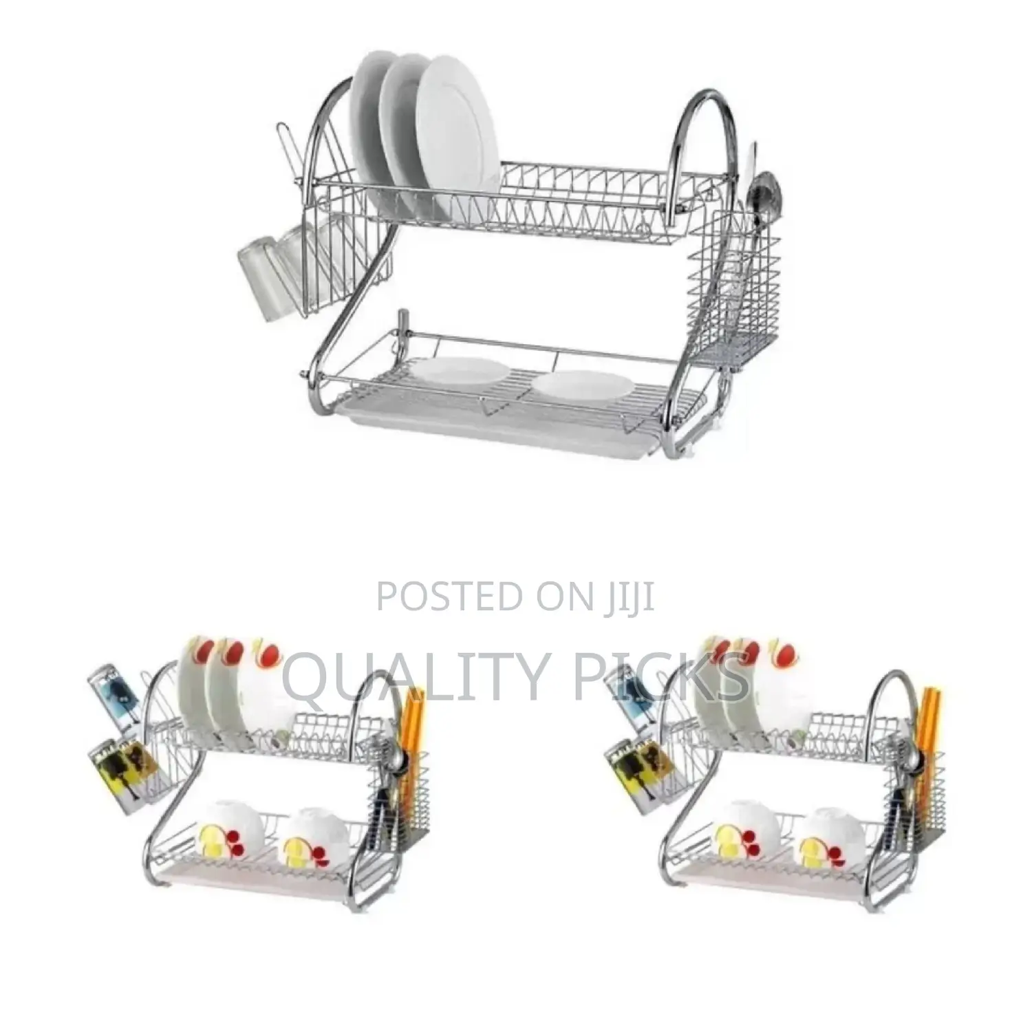 Kitchen 2 Layer Dish Rack Organizer