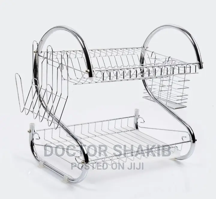 2-Tier Kitchen Utensils Drying Rack, Holder and Organizer