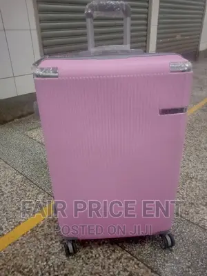 Classy Original Plastic Suitcase. Extra Large.( Pink)