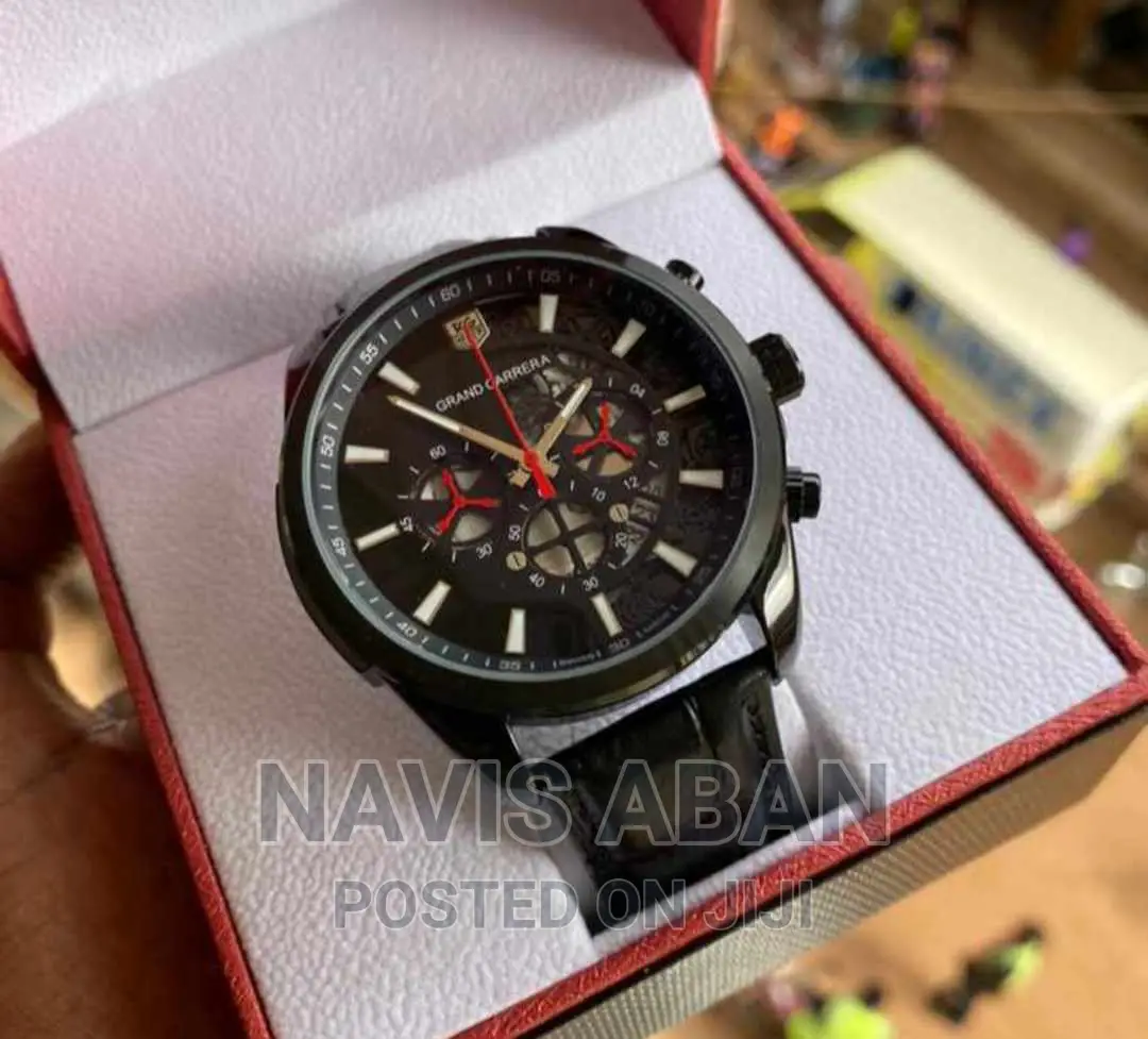Grand Carrera Leather Watch
