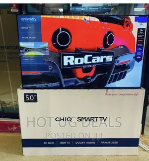 Chiq 50 Inch Uhd Flameless Android Smart Led Tv