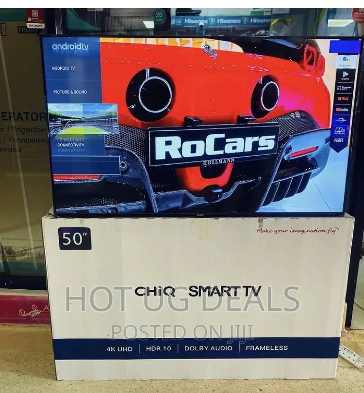 Chiq 50 Inch Uhd Flameless Android Smart Led Tv