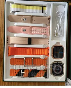 Ultra Max Smart Watch (7 Straps) - Orange