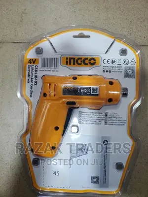 Cordless Drill Screwdriver INGCO LED Light and 11 Pc