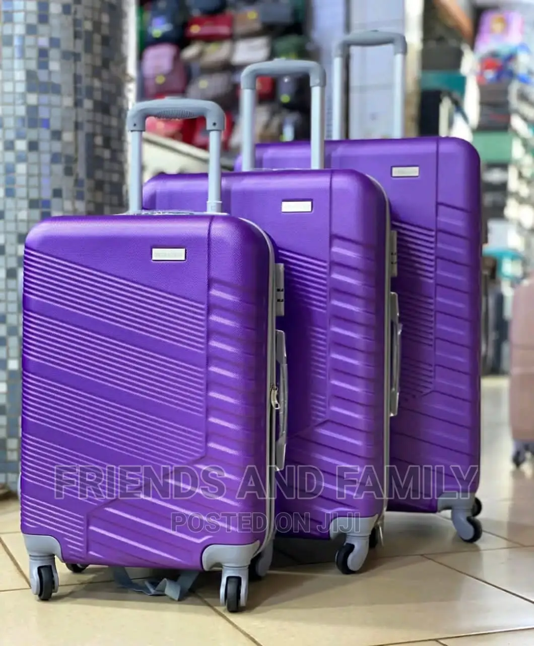 Travel Plastic Suitcase Bag Full Set