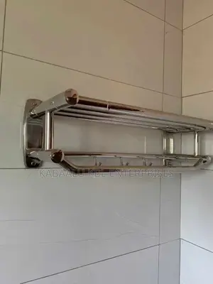 Heavy Duty Towel Rack, Silver