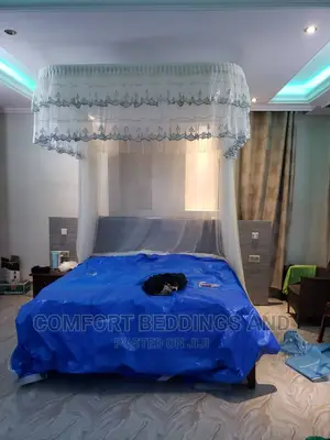 Wall Mount Luxury Mosquito Net Blue
