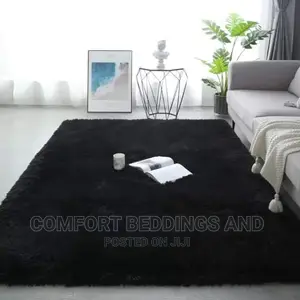 Fluffy Carpet Black