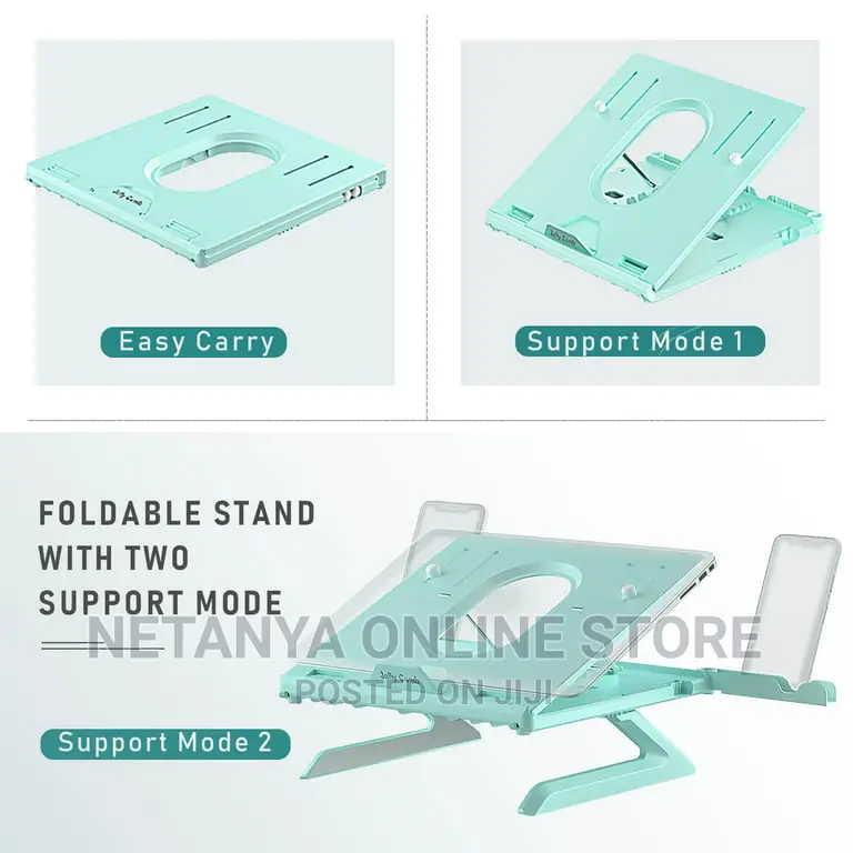 Foldable Laptop Stand With Phone Holder