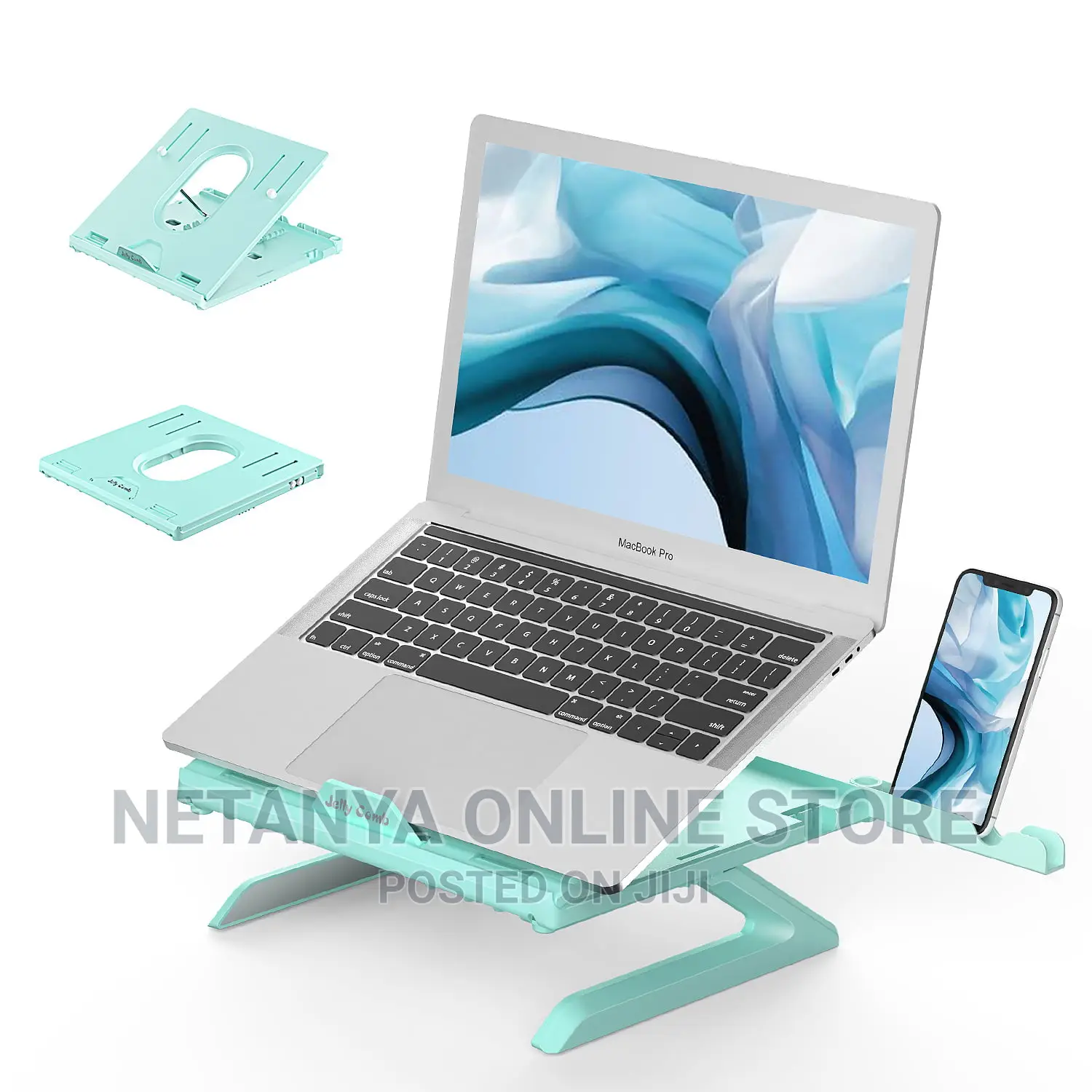 Foldable Laptop Stand With Phone Holder