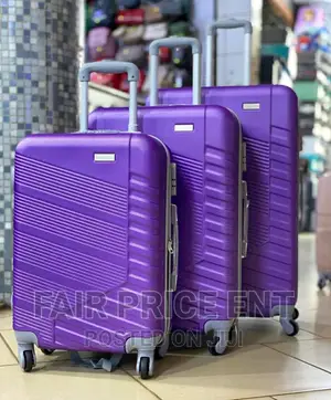 Executive Plastic Suitcase.Medium.( Purple)