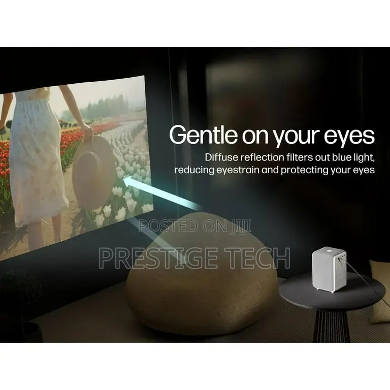 HP Projector CC200 With 84 Inch Projection Screen Roku