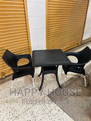 Set of Table and 2 Plastic Chairs