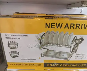 Kitchen 2 Layer Dish Rack Organizer