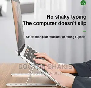 Aluminum Portable Adjustable Desktop Laptop Tablet Stand