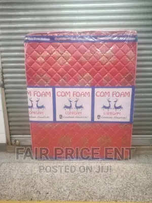 Mattress 4x6x6inches.Quilted Density.( Red)