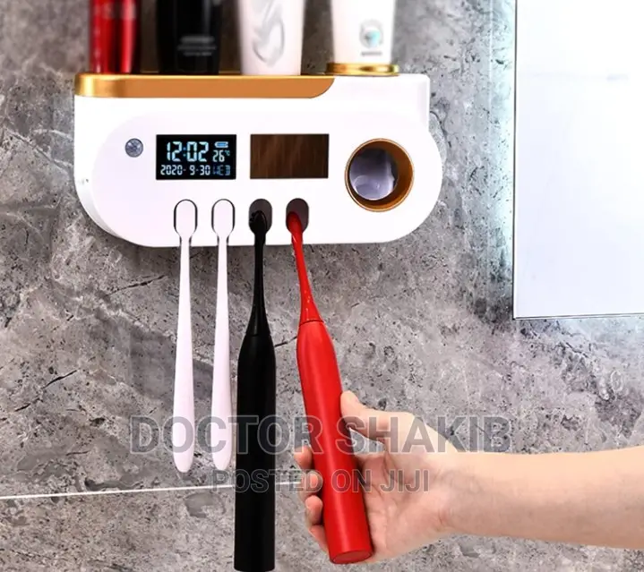 Multifunctional 4 in 1 Toothbrush Holder\ Toothpaste Squeeze