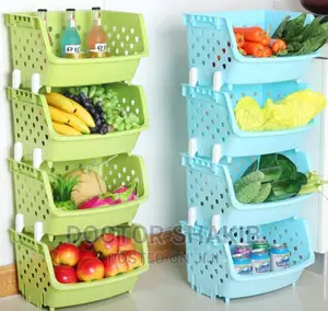 Plastic Kitchen Basket Storage Organizer