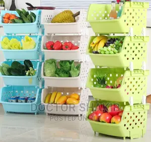 Plastic Kitchen Basket Storage Organizer