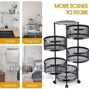 Heavy Duty Multifunction Rotating Basket Rack