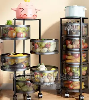 Heavy Duty Multifunction Rotating Basket Rack