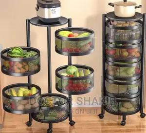 Heavy Duty Multifunction Rotating Basket Rack