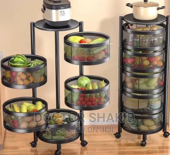 Heavy Duty Multifunction Rotating Basket Rack