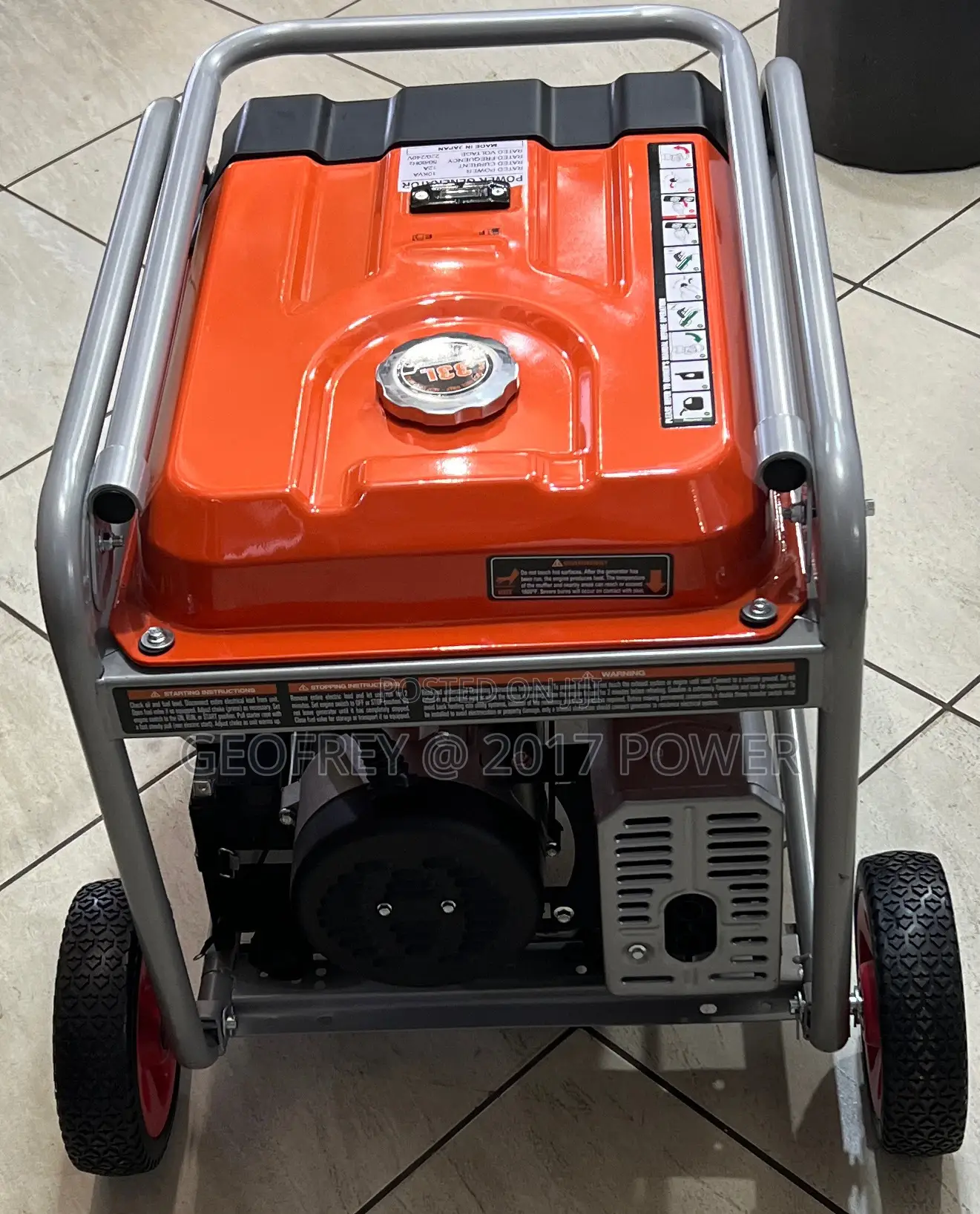 10kva Petrol Engine Generator Self Start Japan