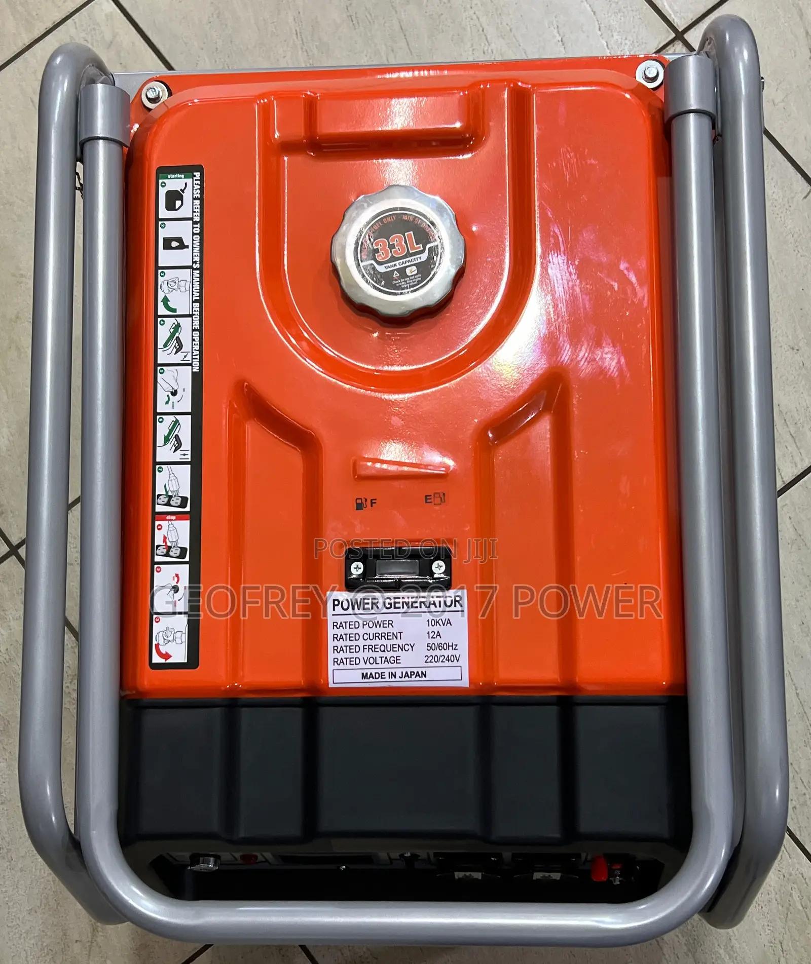 10kva Petrol Engine Generator Self Start Japan