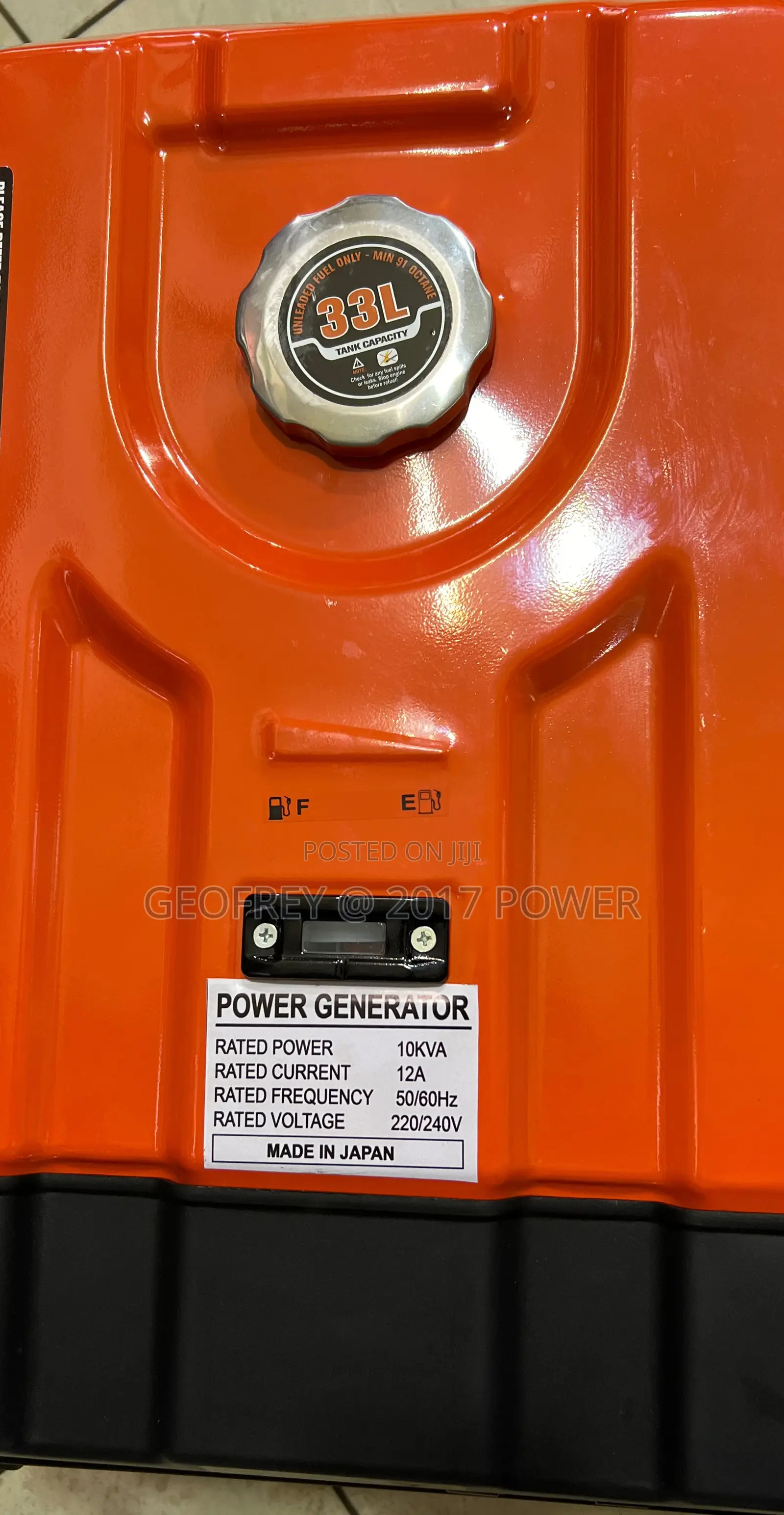 10kva Petrol Engine Generator Self Start Japan