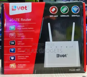 Bvot B37 4G LTE Router 4000mah Simcard Rechargeable Router