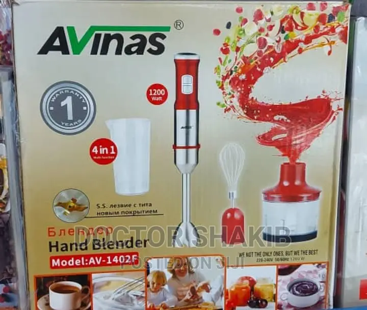 Av-1408f Professional 4 in 1 Hand Blender