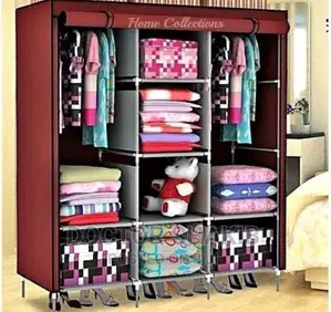 3 Column Fashioned Original Wooden Wardrobe