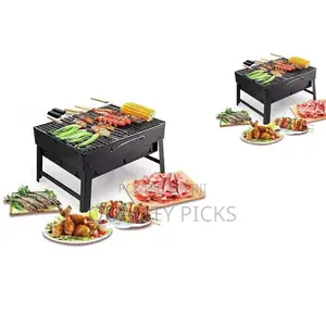 Black BBQ Grill Smoker