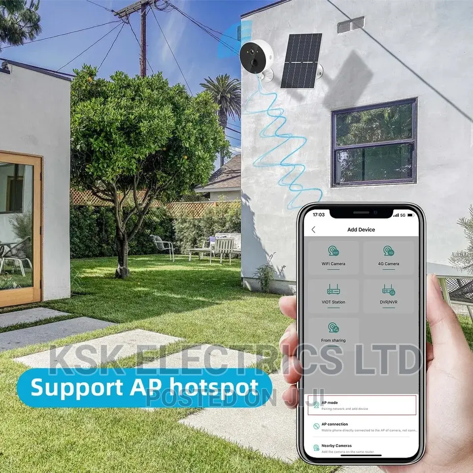 2MP Wifi Solar Camera Outdoor 1080P Wireless Security CCTV W